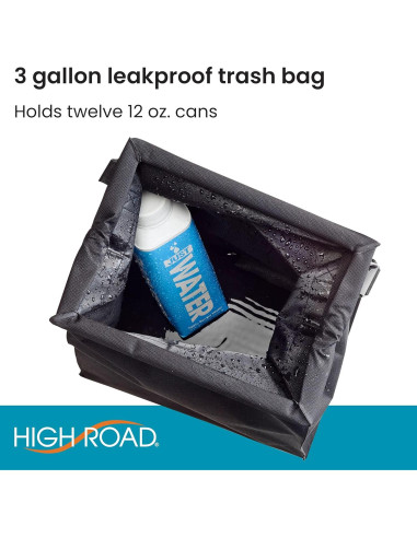 Bolsa de Basura para Auto TrashStash Impermeable 3 Galones Negro