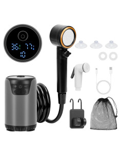 Ducha Portátil NOVCAPAR 8000mAh con Pantalla LED IPX8