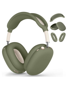 Funda de Silicona 4 en 1 para AirPods Max Polislime Verde Militar