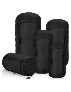 5 Sacos de Compresión Impermeables GliCraft para Mochilas 5L-35L