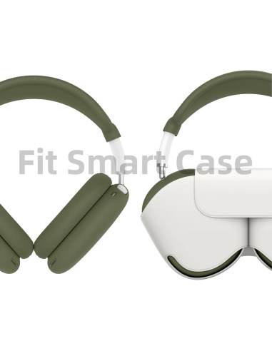 Funda de Silicona 4 en 1 para AirPods Max Polislime Verde Militar