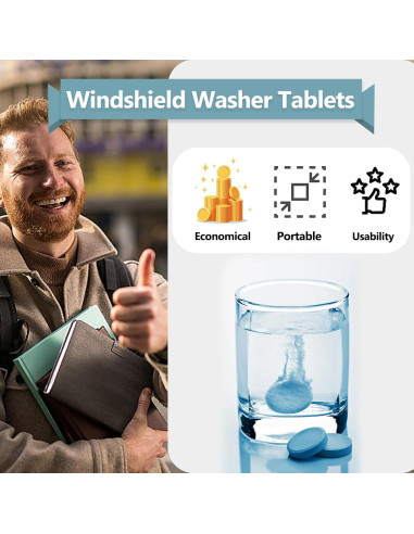 100 Tabletas Limpiaparabrisas Concentradas Apalie - 378.5L