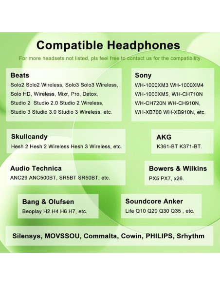 Cable de Audio 3.5mm Weatwo para Auriculares Beats y Sony