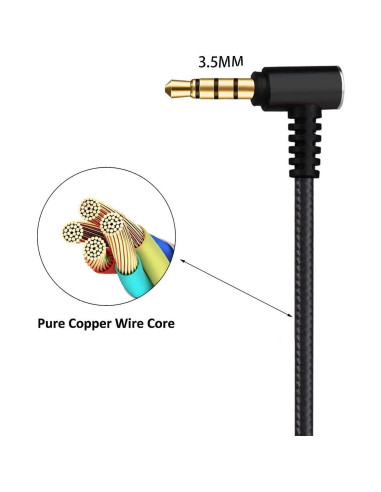 Cable de Audio Vcddom 2m para SteelSeries Arctis 3/5/7/Pro