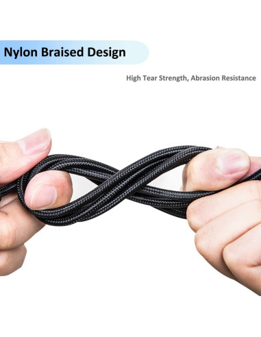 Cable de Audio Vcddom 2m para SteelSeries Arctis 3/5/7/Pro