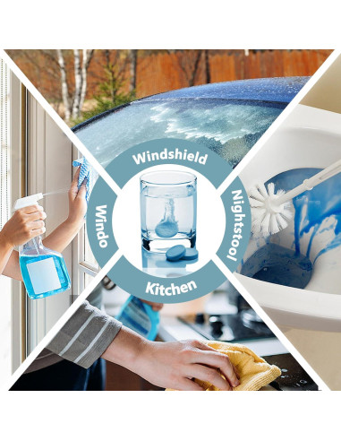 100 Tabletas Limpiaparabrisas Concentradas Apalie - 378.5L