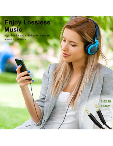 Cable de Audio 3.5mm Weatwo para Auriculares Beats y Sony