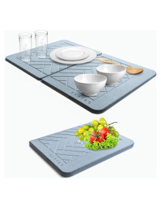 Alfombrilla de Secado de Piedra BARTEQ 60x39 cm Antideslizante