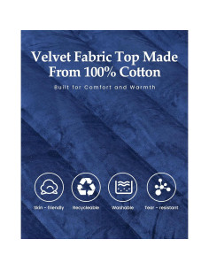 Colchón Inflable Kampair Individual 12.06 cm Algodón Azul 2