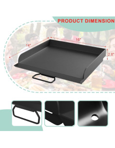 Plancha plana Camp Chef 14" x 16" (35.56 x 40.64 cm) metal 2