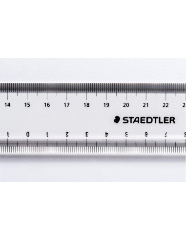 Regleta Staedtler 962 02-30 con Línea de Surco 30 cm