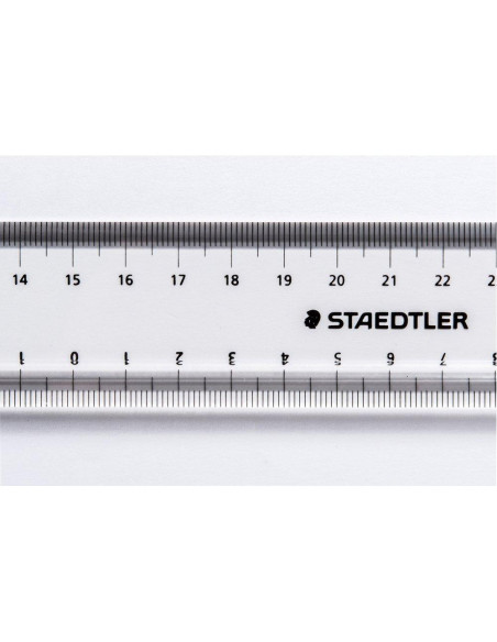 Regleta Staedtler 962 02-30 con Línea de Surco 30 cm