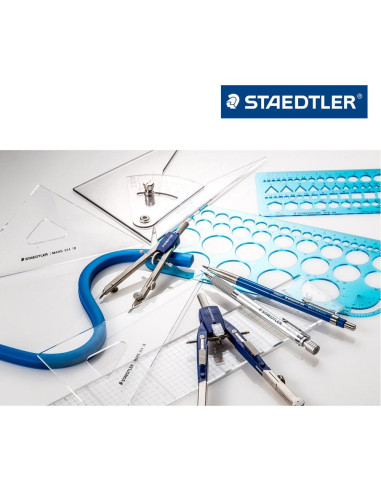 Regleta Staedtler 962 02-30 con Línea de Surco 30 cm