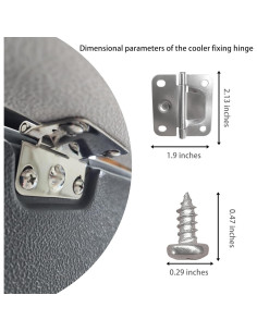 Bisagras de Acero Inoxidable Coleman para Enfriadores - 2 Piezas 2