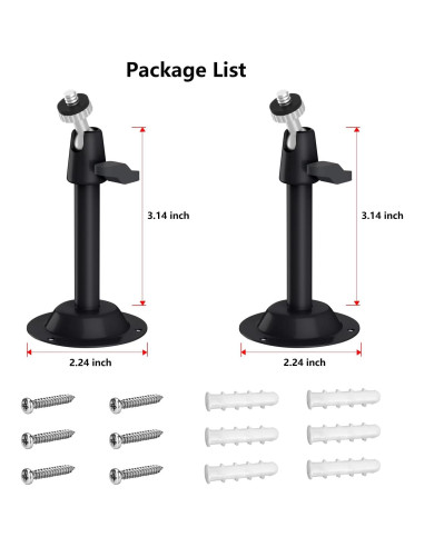 Soporte de Pared Ajustable para Cámara Eufy - Metal Resistente