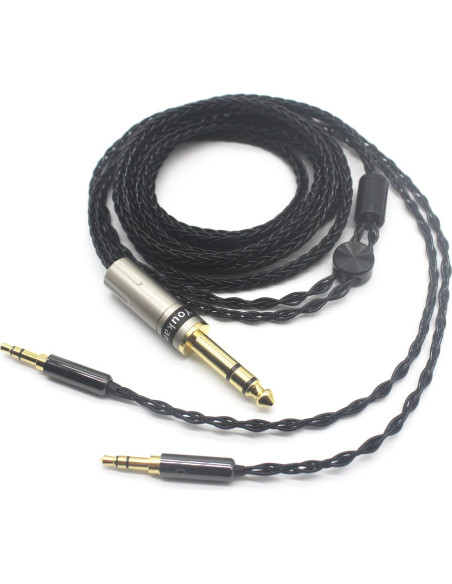 Cable de Reemplazo Youkamoo 6.35mm para Auriculares 1.22m