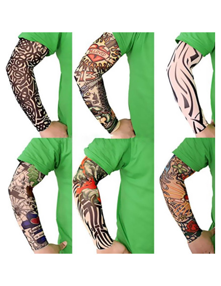 Juego de Mangas de Tatuajes Temporales Unisex Multicolor
