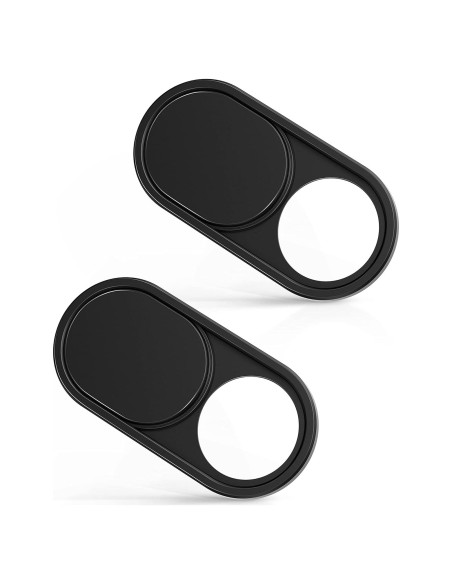 Cubierta de Webcam Metal Deslizante imluckies - 2 Paquete Negro