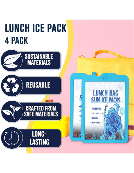 Paquetes de Hielo Reutilizables Kona - Juego de 4 - 5L