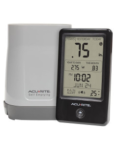Medidor de Lluvia Inalámbrico AcuRite 02446M con Alarma y LCD