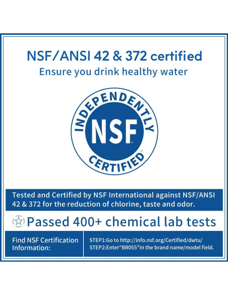 Filtro de Agua Inline Bringpure para RV, Paquete de 2, NSF 42/372