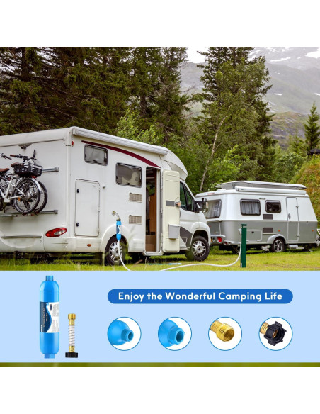 Filtro de Agua Inline Bringpure para RV, Paquete de 2, NSF 42/372