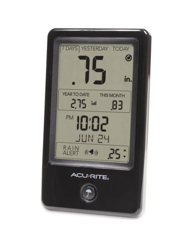 Medidor de Lluvia Inalámbrico AcuRite 02446M con Alarma y LCD