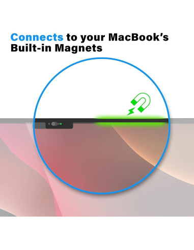 Cubierta de Webcam Eyebloc para MacBook Notch 2022 - Negra