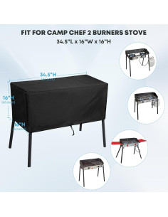 Cubierta de Patio Stanbroil para Estufa 2 Quemadores 87.63 cm 2