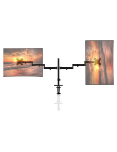 Soporte Doble para Monitor Pholiten MD9462, Ajustable 2 Pantallas