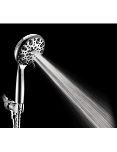 Cabezal de Ducha de Mano Couradric Cromo 6 Configuraciones 12.7 cm