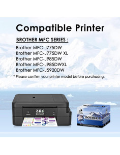 Cartuchos de Tinta Compatibles DOUBLE D LC20E - Paquete de 8 2