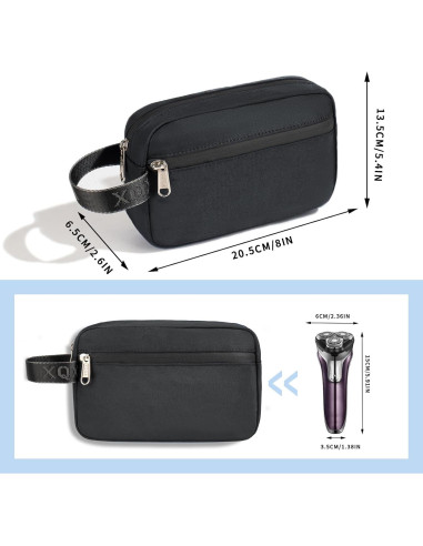 Bolsa de Aseo XQXA Negra para Hombres y Mujeres - Impermeable