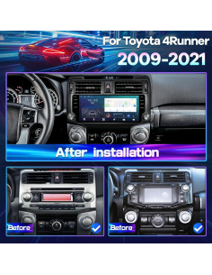 Radio Estéreo 10.33" LASERTAIL para Toyota 4Runner 2009-2021 2