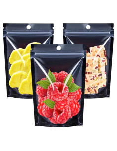 100 Bolsas Mylar Reutilizables 4x6 cm HINICEKIT a Prueba de Olores