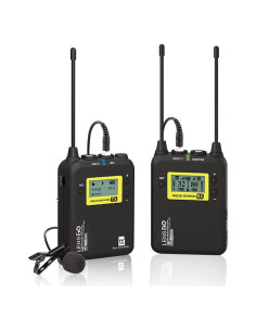 Micrófono Lavalier Inalámbrico LENSGO LWM-328C UHF 99 Canales