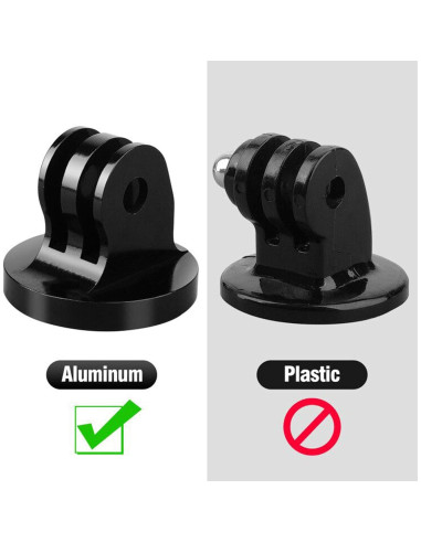 Adaptador de Montaje en Trípode ChromLives 1/4" para Cámaras de Acción