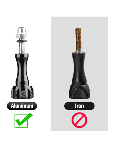 Adaptador de Montaje en Trípode ChromLives 1/4" para Cámaras de Acción