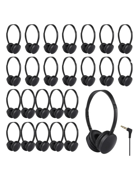 Auriculares para Niños ZHENWAY 003 Negros - Paquete de 25