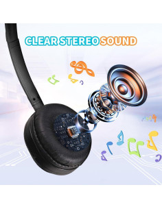 Auriculares para Niños ZHENWAY 003 Negros - Paquete de 25 2