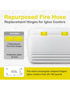 Bisagras de Enfriador Inquebrantables Soluciones Sin Bisagras - Juego de 2 2