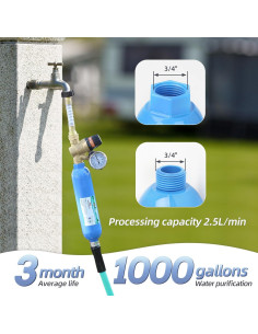 Filtro de Agua Inline OULEME para RV y Jardín - 2 Unidades 2