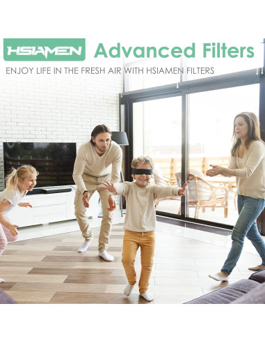 Filtro de Reemplazo HSIAMEN AP-T10FL para Purificador HoMedics