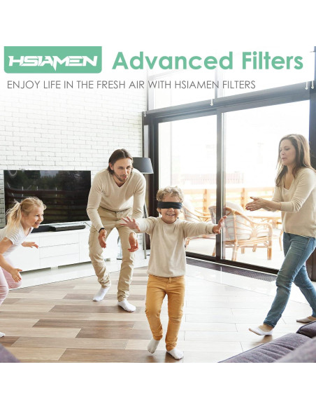 Filtro de Reemplazo HSIAMEN AP-T10FL para Purificador HoMedics