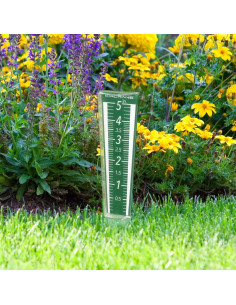 Medidor de Lluvia Circrane 12.7 cm Exterior con Soporte Verde 2