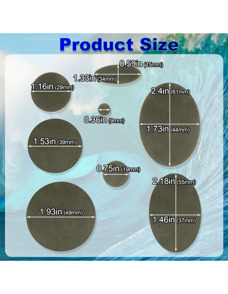 16 Parches de Reparación Autoadhesivos Pndeyo Nylon Verde