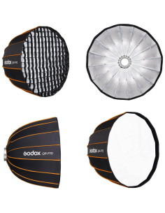 Softbox Parabólico Godox QR-P70 70cm con Difusor y Rejilla 2