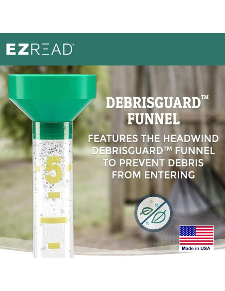 Medidor de Lluvia Headwind EZRead 66 cm Verde Profesional