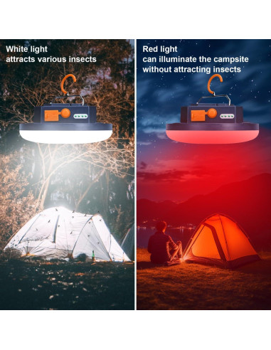 Lámpara de Camping Recargable 10000mAh Zm-8714 Luz Roja 3000LM