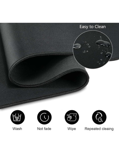 Alfombrilla de Ratón Grande LTHAOGUO Mariposas Negras y Doradas 800x300mm